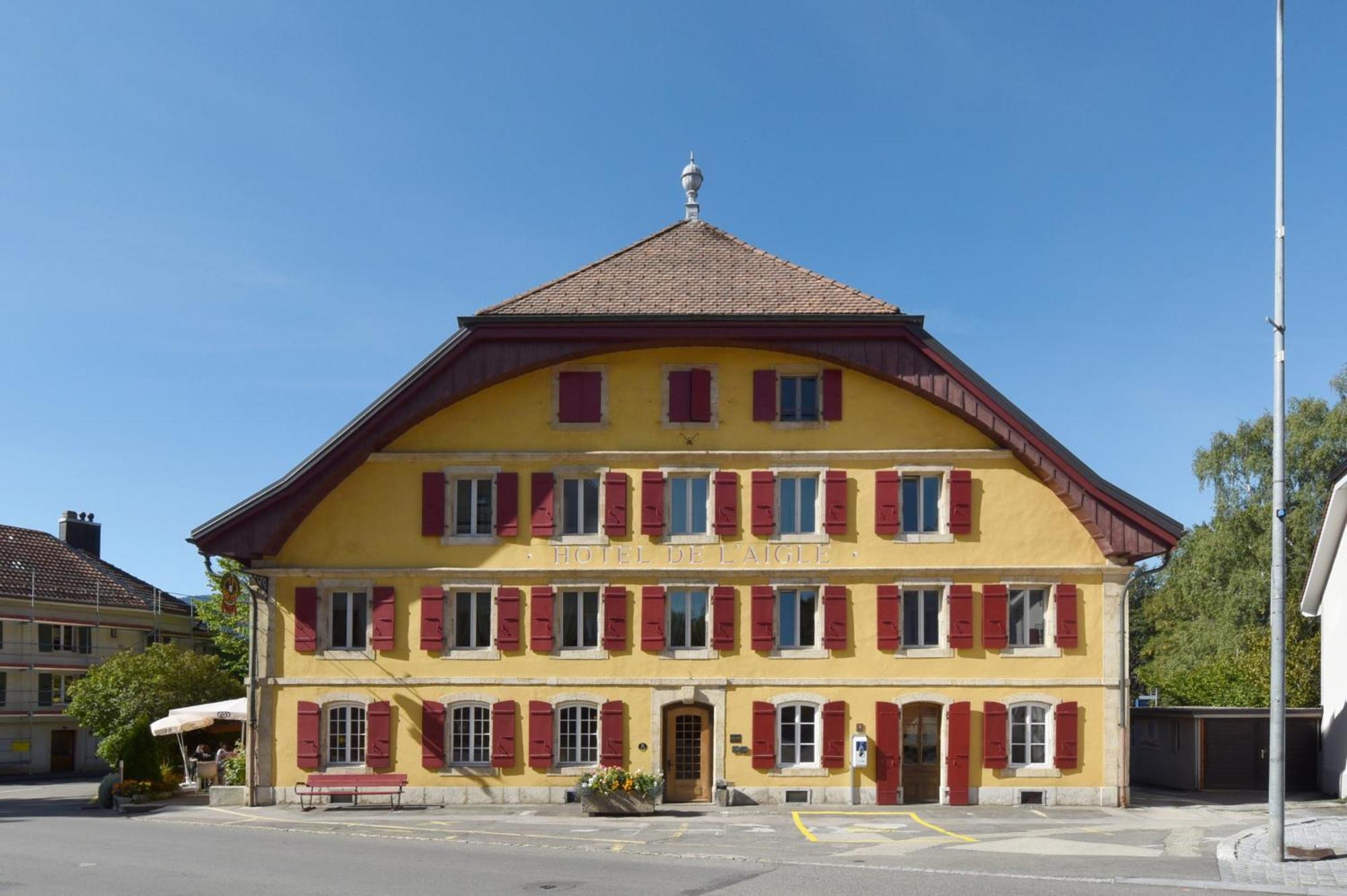 Hôtel de l'Aigle Couvet Exterior foto