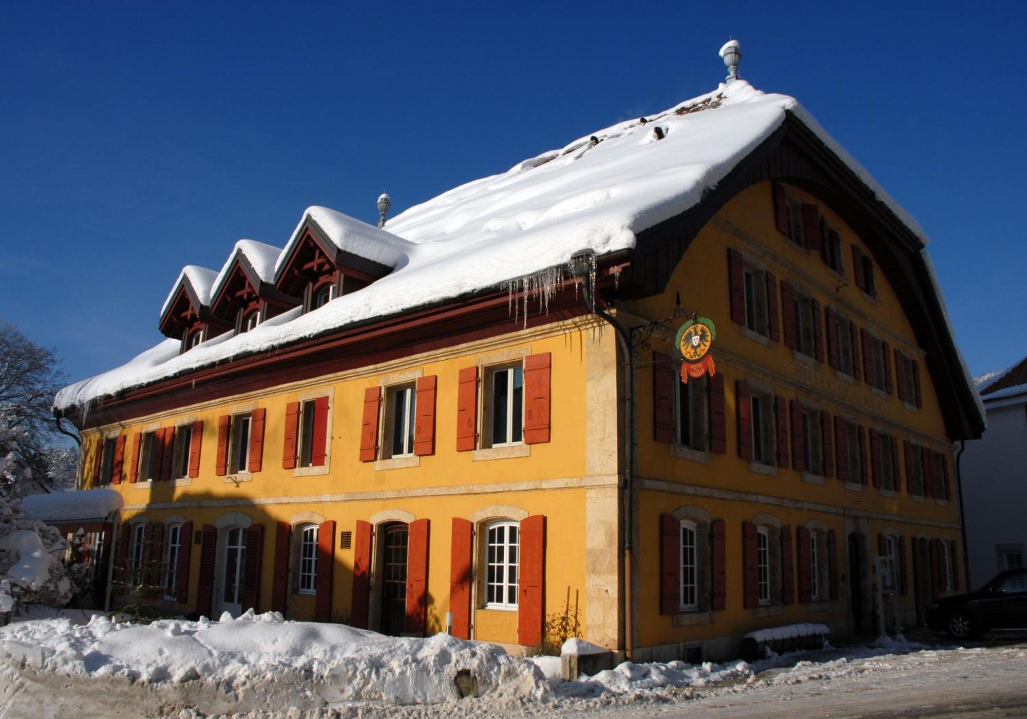 Hôtel de l'Aigle Couvet Exterior foto